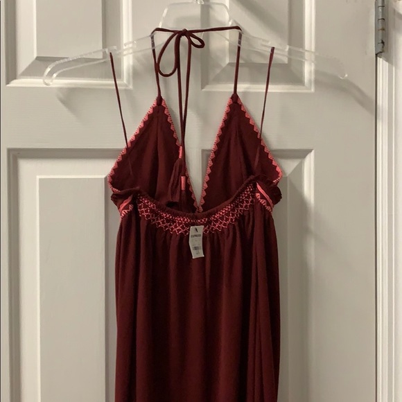 Maroon new express midi bikini top dress - Picture 5 of 7